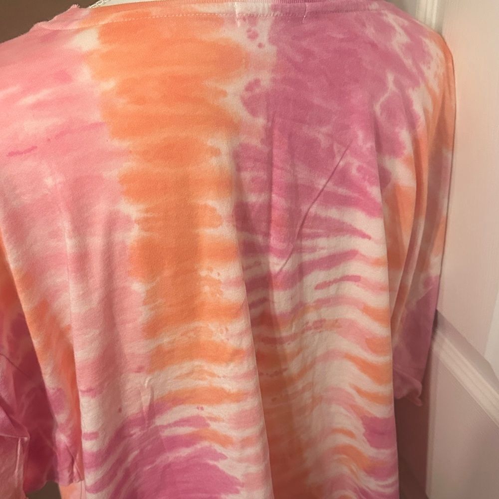 Abound Tie-Dye Pink and Orange Women's Top size small NWOT - Picture 5 of 6